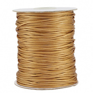 Macramé draad goud 1,5 mm gevlochten