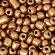 Rocailles goud rosé metallic 4 mm 20 gram