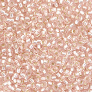 Miyuki rocailles roze beige blush licht silverlined 2 mm 5 gram