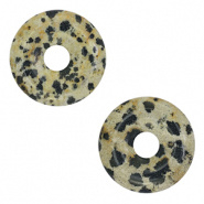 Natuursteen kraal Dalmation Stone disc