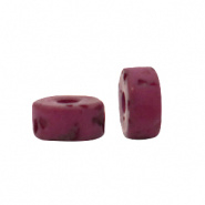 Polaris kralen rood fuchsia lava 4 mm disc