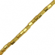 Natuursteen kraal Hematiet 2 mm tube
