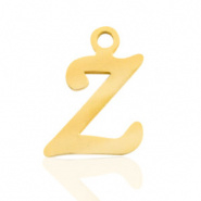 Bedel initial letter Z RVS goud