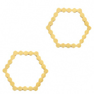 Bedel hexagon goud RVS connector