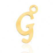 Bedel initial letter G RVS goud