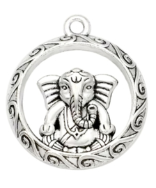 Bedel Ganesha Boeddha olifant zilver