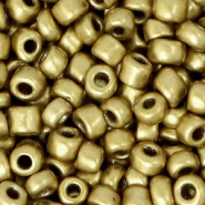 Rocailles goud brass metallic 4 mm 20 gram