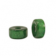 Polaris kralen groen pine 4 mm disc