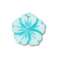 Schelp hanger blauw