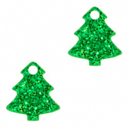 Bedel kerstboom groen glitter