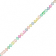 Schelp kraal multi color pastel 3 mm 25 stuks