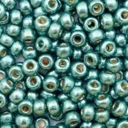 Miyuki rocailles groen sea foam duracoat galvanized 4 mm 5 gram