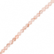 Schelp kraal roze 4 mm 25 stuks