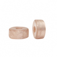Polaris kralen roze vintage tan 4 mm disc