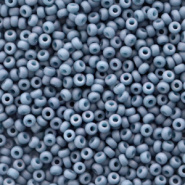 Miyuki rocailles blauw denim licht matte luster opaque 2 mm 5 gram