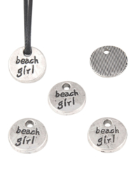 Bedel beach girl zilver donker