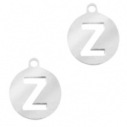 Bedel initial letter Z zilver RVS