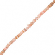 Schelp kraal roze zand disc 3 mm 40 stuks
