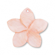 Schelp hanger roze peach