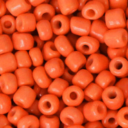 Rocailles oranje fiery 4 mm 20 gram