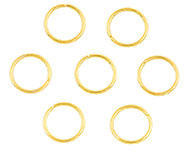 Open ring goud 10 mm 50 stuks