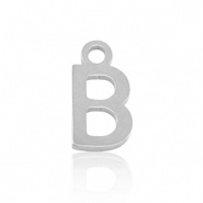 Bedel initial letter B RVS zilver