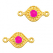 Bedel boho roze fuchsia neon goud DQ connector