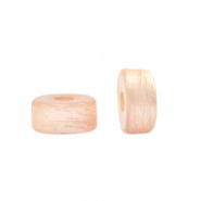 Polaris elements kralen disc roze peach blushing 4 mm