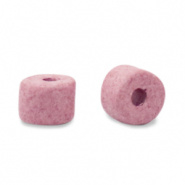 Keramiek kralen roze 5x4 mm Grieks DQ