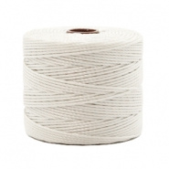 Nylon S-Lon draad wit off white 0,6 mm