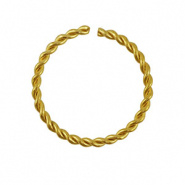 Open ring goud 22 mm RVS