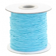 Elastisch draad blauw sky 0,8 mm