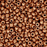 Rocailles bruin oranje 3 mm 20 gram