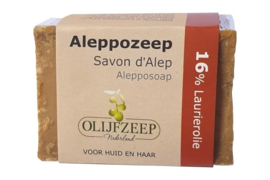 10x Aleppo zeep 16% laurierolie | ca 180gr