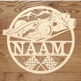 Naamcircel racewagen