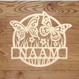 Naamcircel 2 vlinders