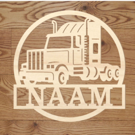 Naamcircel vrachtwagen