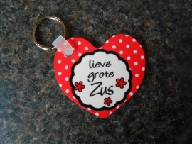 sleutelhanger hart zus