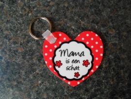 sleutelhanger hart mama