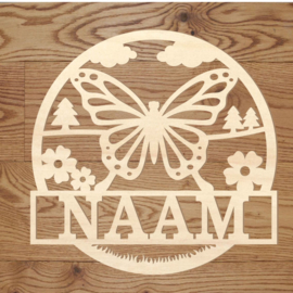 Naamcircel vlinder