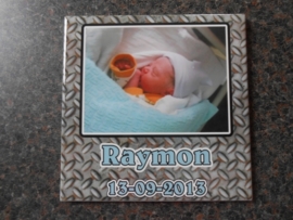 Tegeltje met eigen foto 15 x 15
