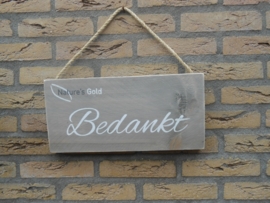 wandbord van sloophout