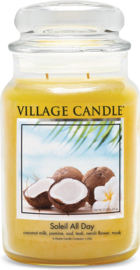 Soleil All Day Village Candle  Large Jar 170 Branduren