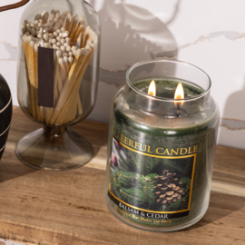 Balsam & Cedar  geurkaars Cheerful Candle 2 lonten 680 gram