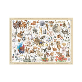 Jigsaw  Puzzel Wrendale Designs - Farmyard Friends Set 1000 stukjes