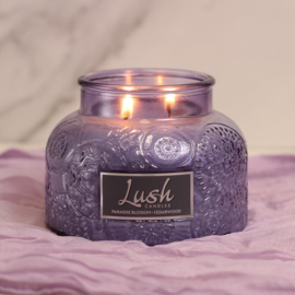 Cheerful Candle Large Geurkaars Paradise Blossom  20 Oz Lush Violet