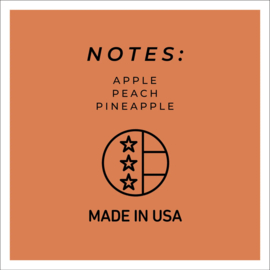Juicy Peach geurkaars Cheerful Candle Papa Collectie 155 branduren