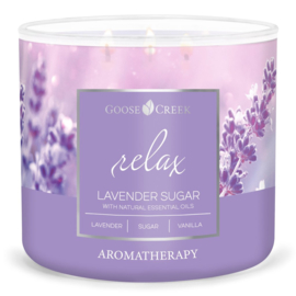 Lavender Sugar  Goose Creek Candle® Aromatherapie 3 wick 411 gram