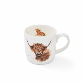 Wrendale Designs 'Highland Cow’mok 0,3L Koe