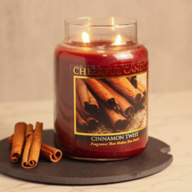 Cinnamon Twist geurkaars Cheerful Candle 2 lonten 680 gram
